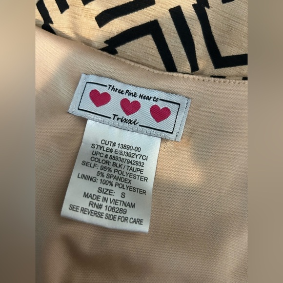 Trixxi Chevron Patterned Maxi Dress Size Small - Picture 5 of 5